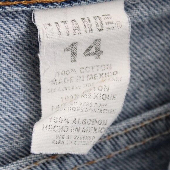 Gitano Women's VTG Light Wash Blue Denim Cut-Off High Rise Jeans Shorts Size 10 - Picture 3 of 5